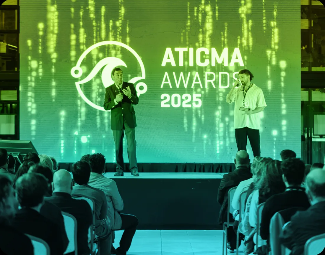 La entrega de los ATICMA Awards 2025, en el escenario